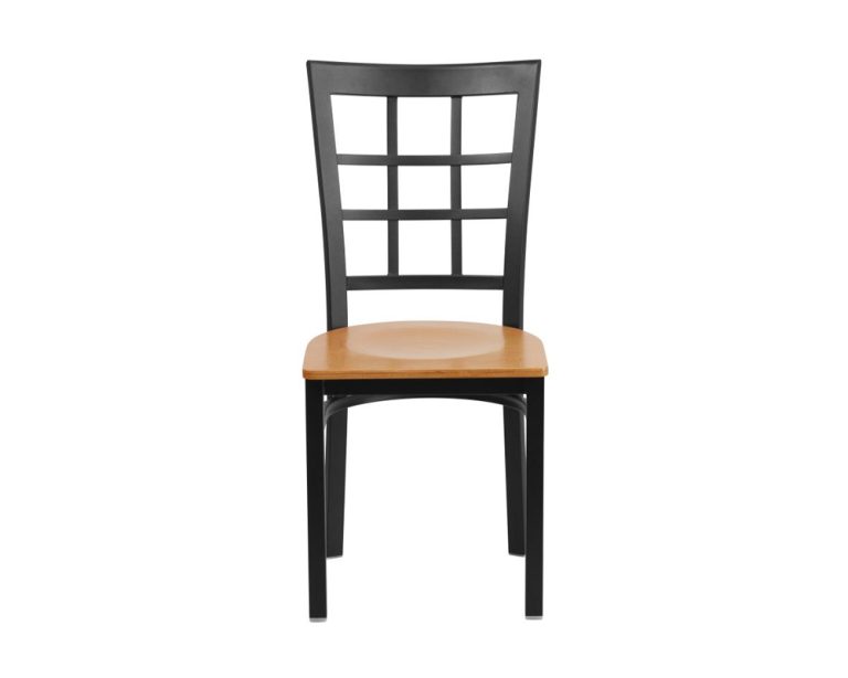 Metal Window Pane Chair Custom Restaurant and Hospitality Furniture