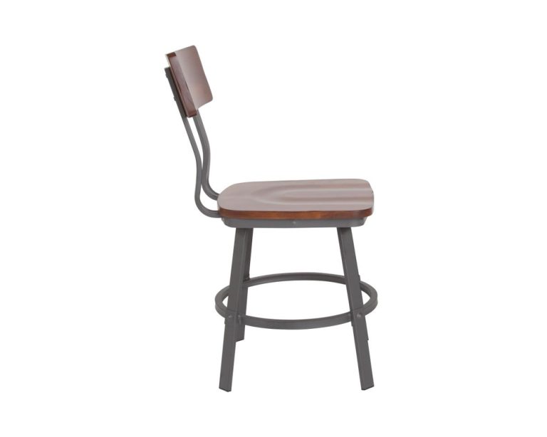 Rustic Walnut Restaurant Chair Custom Restaurant and Hospitality